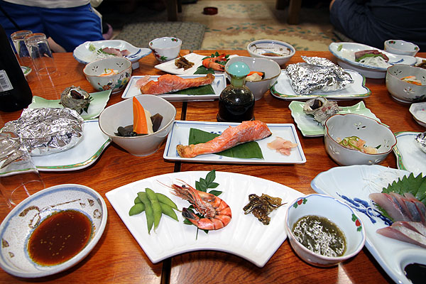 民宿白砂の夕食